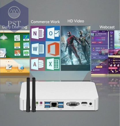 XCY Mini PC Computer Intel Core i5 4200U 3317U i7 4500U J1900 Win10 Win11 Linux Ubuntu Office Desktop HTPC Personal Computer       PST PS Tradings