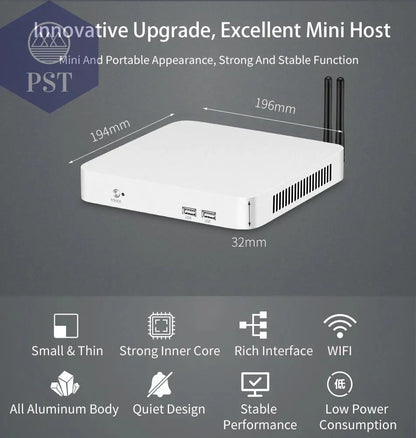 XCY Mini PC Computer Intel Core i5 4200U 3317U i7 4500U J1900 Win10 Win11 Linux Ubuntu Office Desktop HTPC Personal Computer       PST PS Tradings