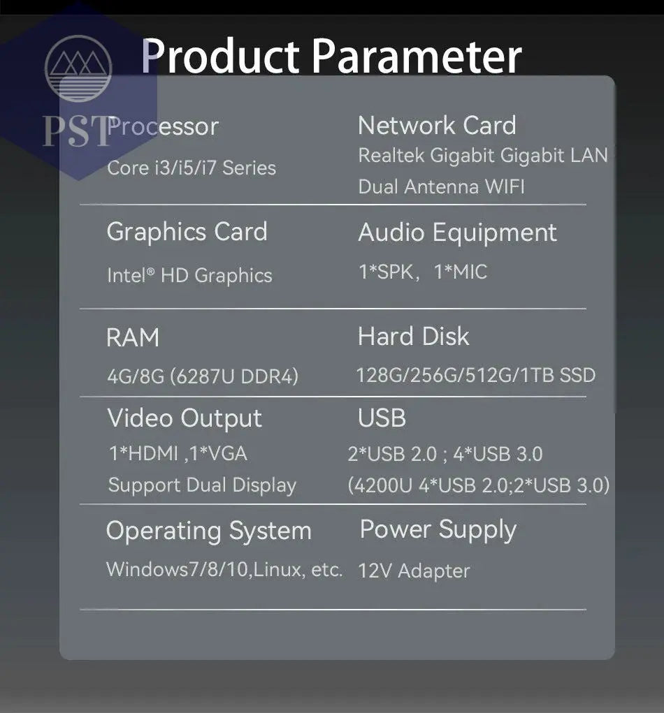 XCY Mini PC Computer Intel Core i5 4200U 3317U i7 4500U J1900 Win10 Win11 Linux Ubuntu Office Desktop HTPC Personal Computer       PST PS Tradings