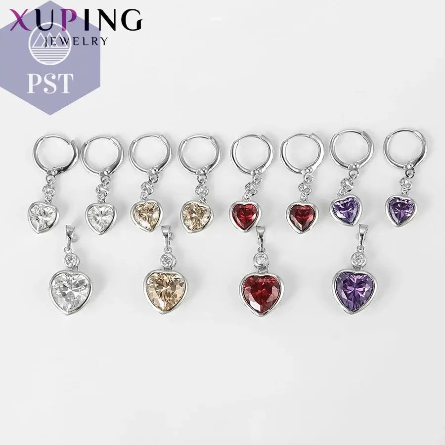 Xuping Schmuck Mode Charme Herz Geformt Stil Hohe Qualität Frauen Schmuck Set 64589       PST PS Tradings