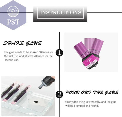 Yelix Eyelash Extension Glue 0.5-1 Sec Fast Dry Individual Lashes Glue Sensitive Eye Eyelash Glue Wholesale Customization PST PS Tradings  PST PS Tradings  PST PS Tradings