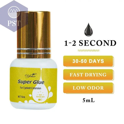 Yelix Eyelash Extension Glue 0.5-1 Sec Fast Dry Individual Lashes Glue Sensitive Eye Eyelash Glue Wholesale Customization PST PS Tradings  PST PS Tradings SG8 PST PS Tradings