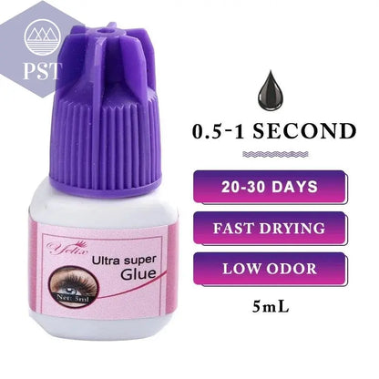 Yelix Eyelash Extension Glue 0.5-1 Sec Fast Dry Individual Lashes Glue Sensitive Eye Eyelash Glue Wholesale Customization PST PS Tradings  PST PS Tradings Ultra-super-glue PST PS Tradings