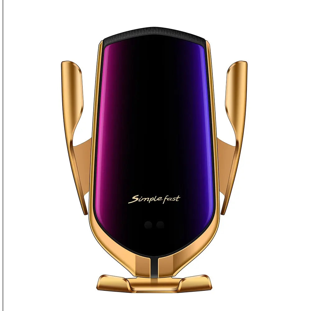 Automatic Car Vent Wireless Charger      Gold PST PS Tradings