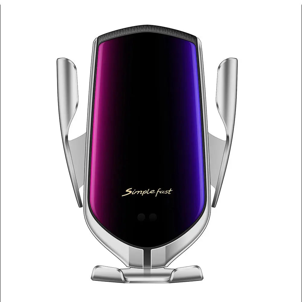 Automatic Car Vent Wireless Charger      Silver PST PS Tradings