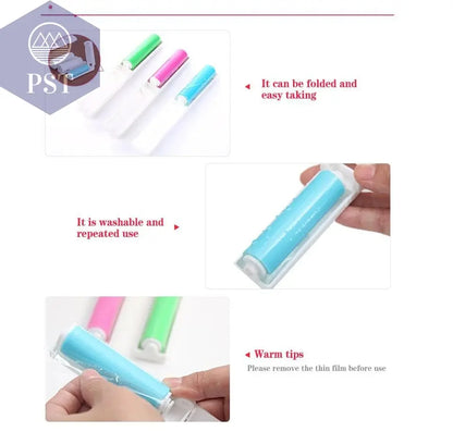 portable and washable dust remover drum Portable folding clothes sticky hair remover hair removal dust dust brush roll - PST PS Tradings